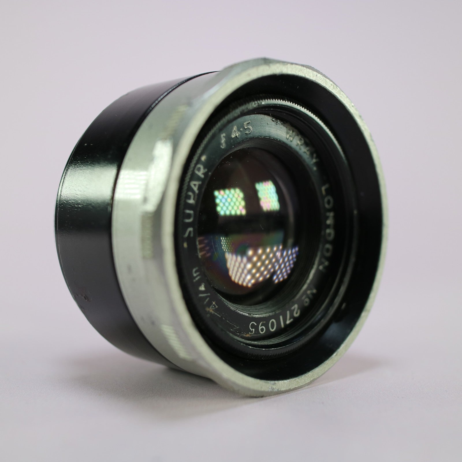 Wray London 4 1/4 Inch Supar f/4.5 Enlarging Lens for Film Prints
