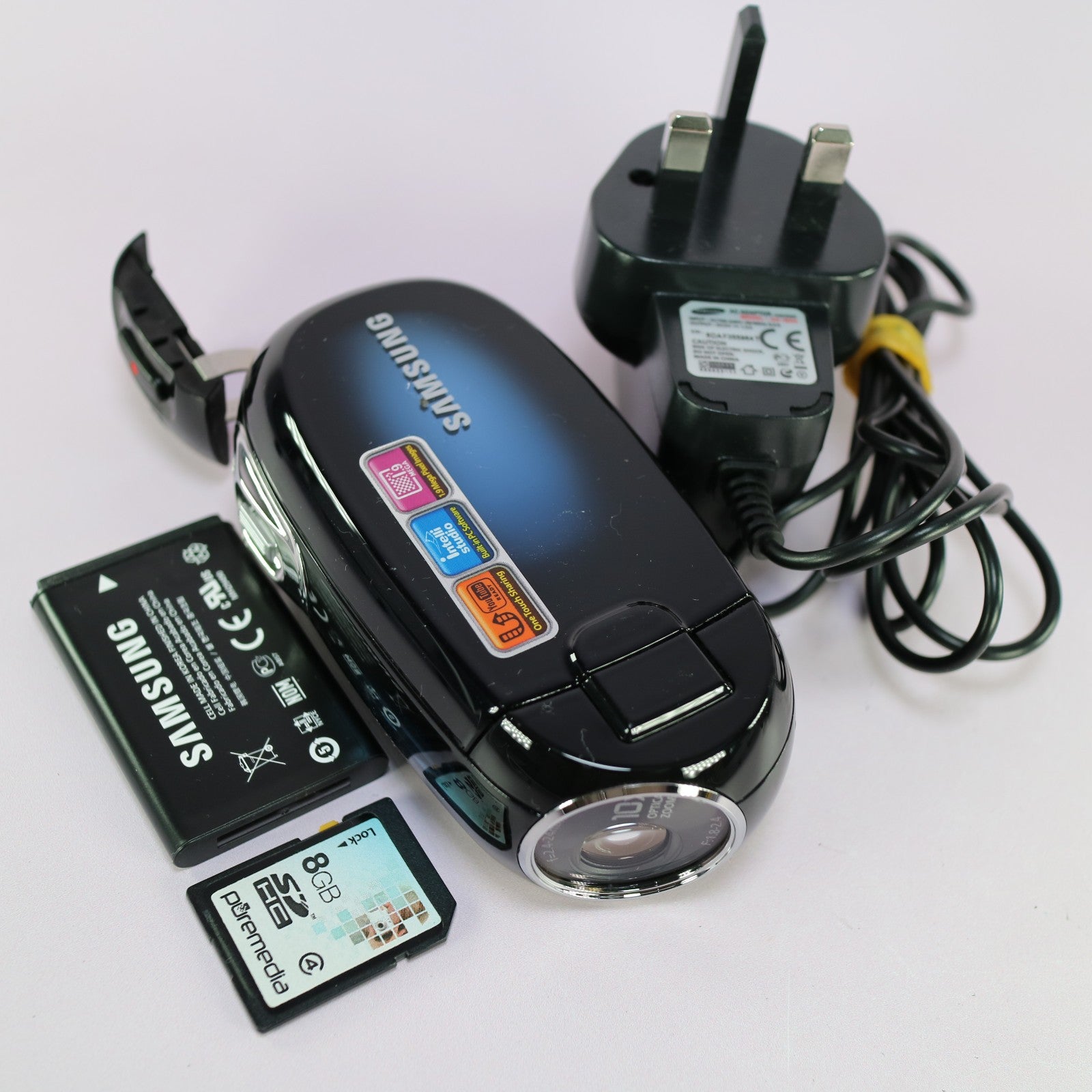 Samsung SMX-C20LP Handheld Camcorder Blue Tested Full Working Set