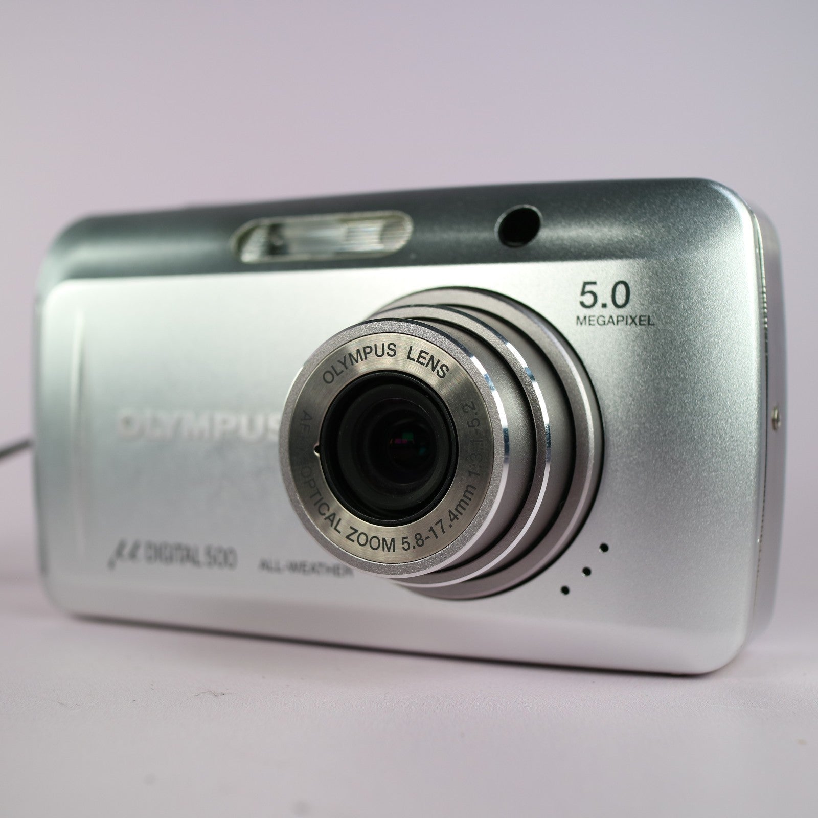 Olympus Digital Camera Mju 500 5.0MP Silver Tested