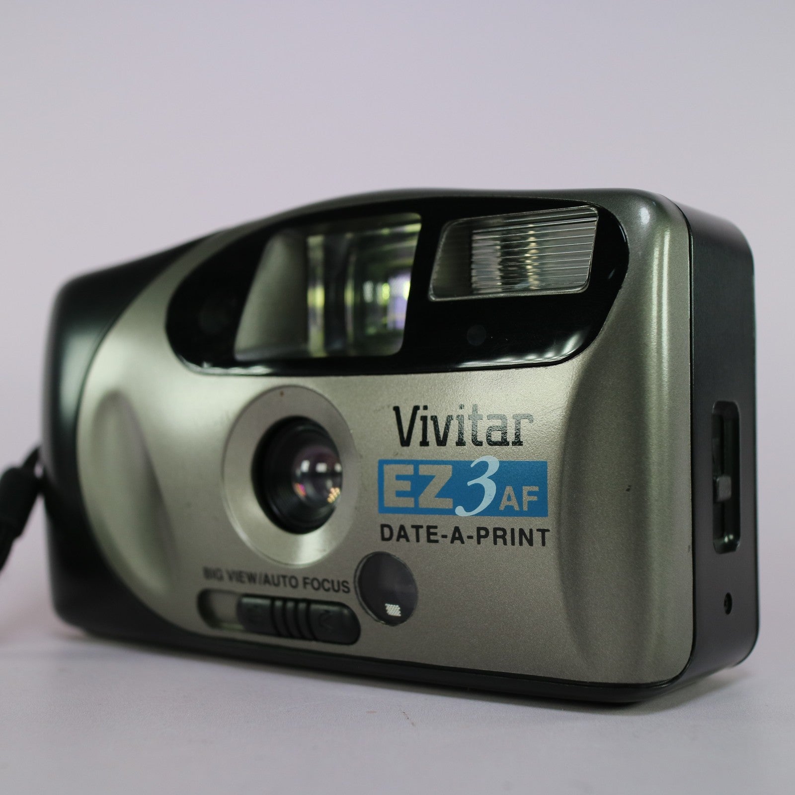 Vivitar EZ3 AF Date 35mm Film Point and Shoot Camera Silver Tested