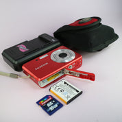 Fujifilm Digital Camera FinePix J10 8.2MP Red Tested Full Working Set
