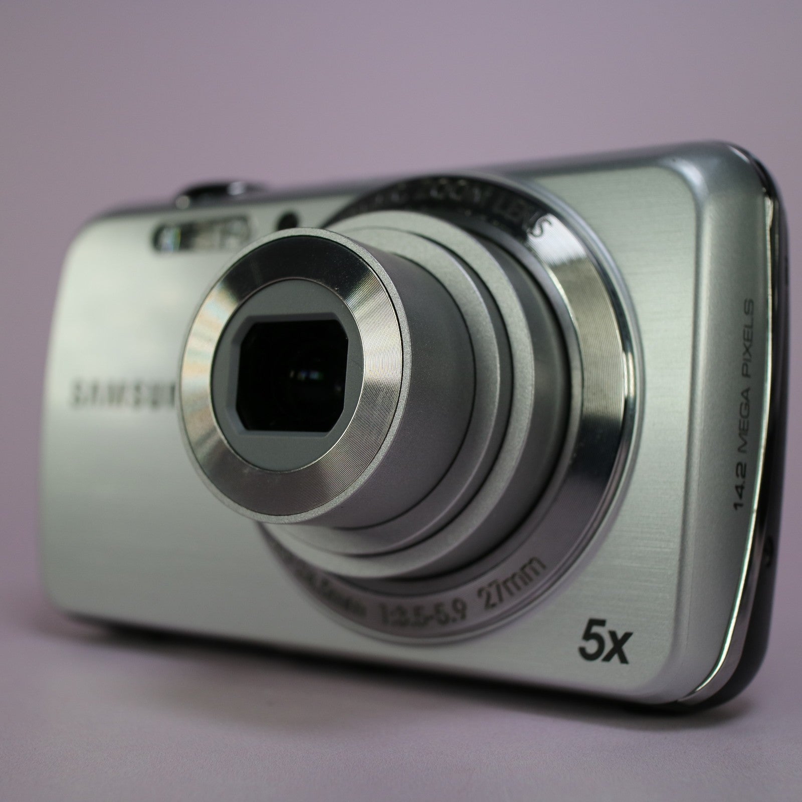 Samsung Digital Camera PL22 14.2MP Silver Tested Full Working Set