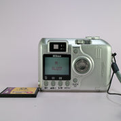 Nikon Digital Camera Coolpix 885 3.2MP Silver Tested