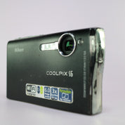 Nikon Digital Camera Coolpix S6 6.0MP WiFi Black Tested Full Working Set