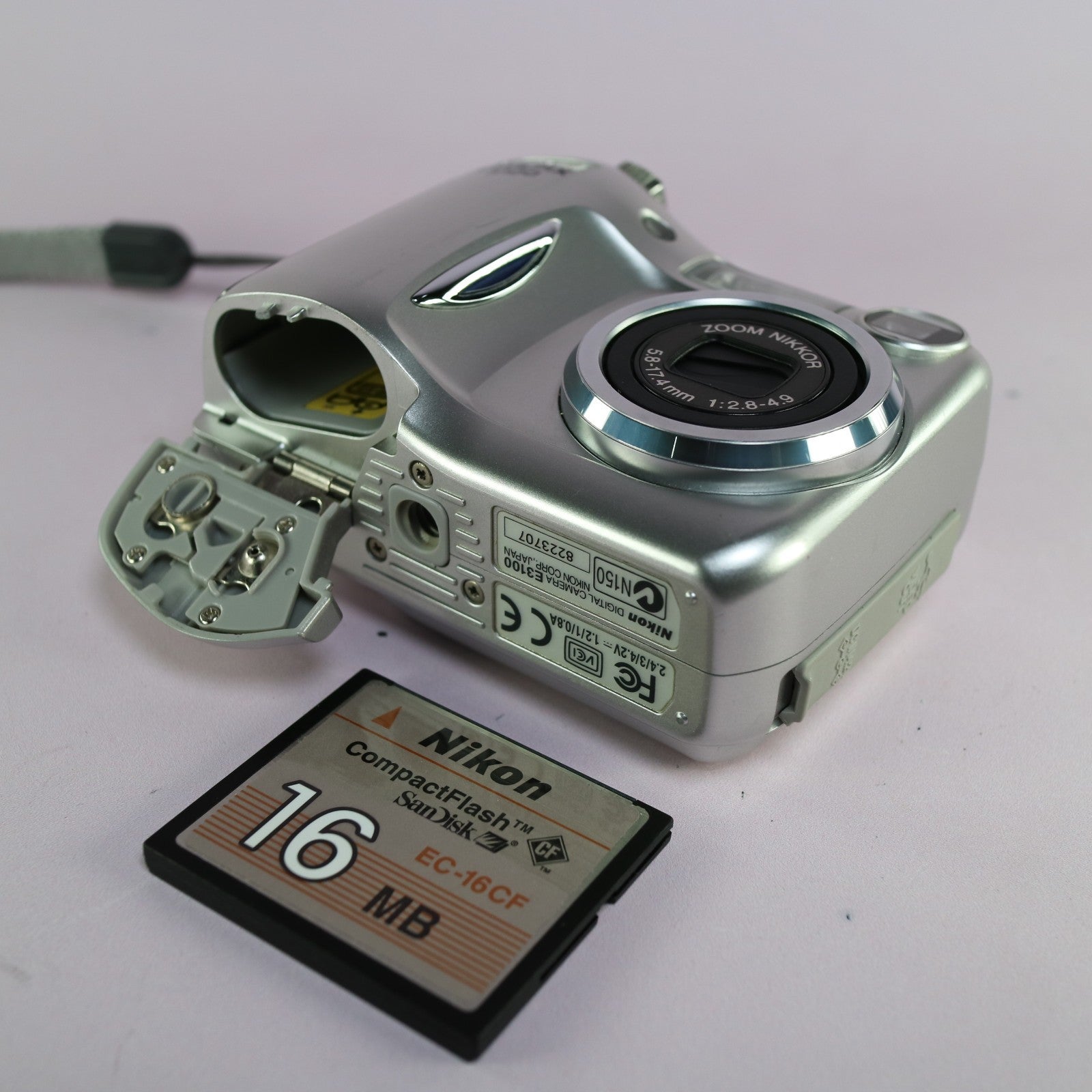 Nikon Digital Camera Coolpix 3100 3.2MP Silver Tested