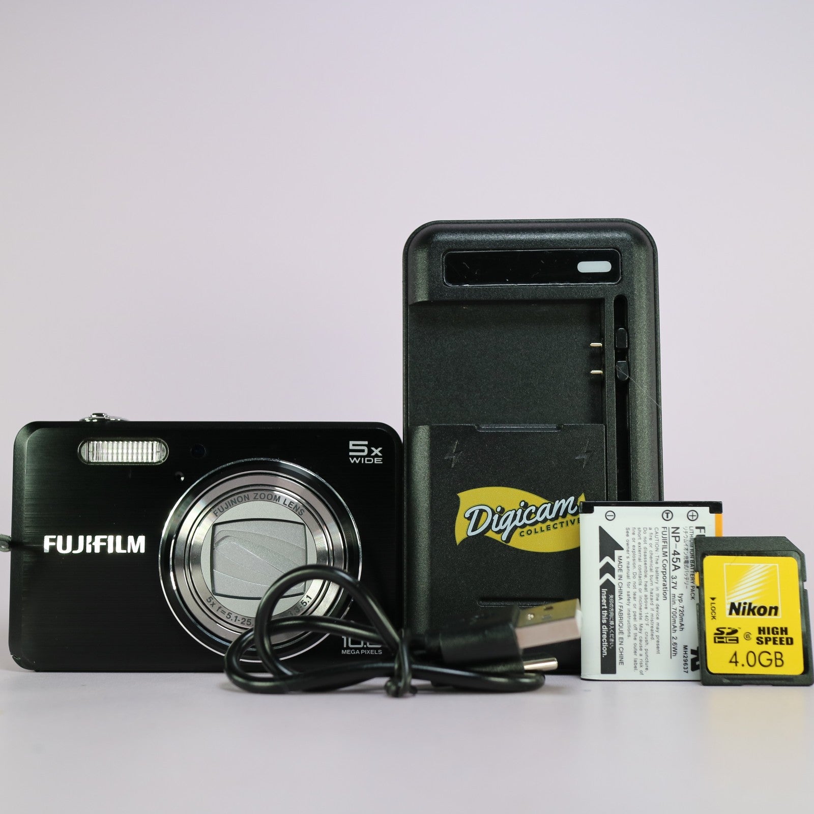 Fujifilm Digital Camera FinePix J150w 10.0MP Black Tested Full Working Set