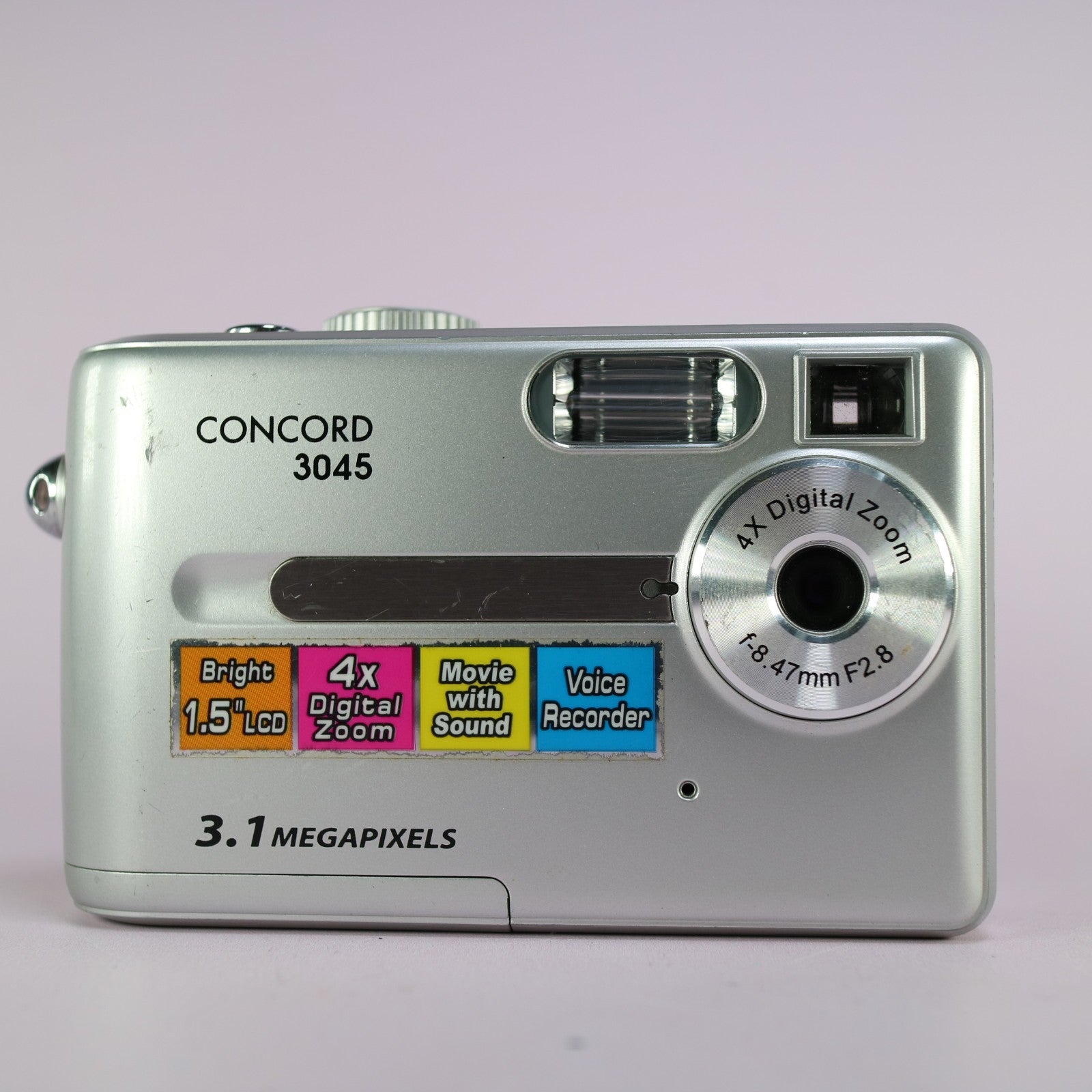 Concord Digital Camera 3045 3.1MP Silver Tested