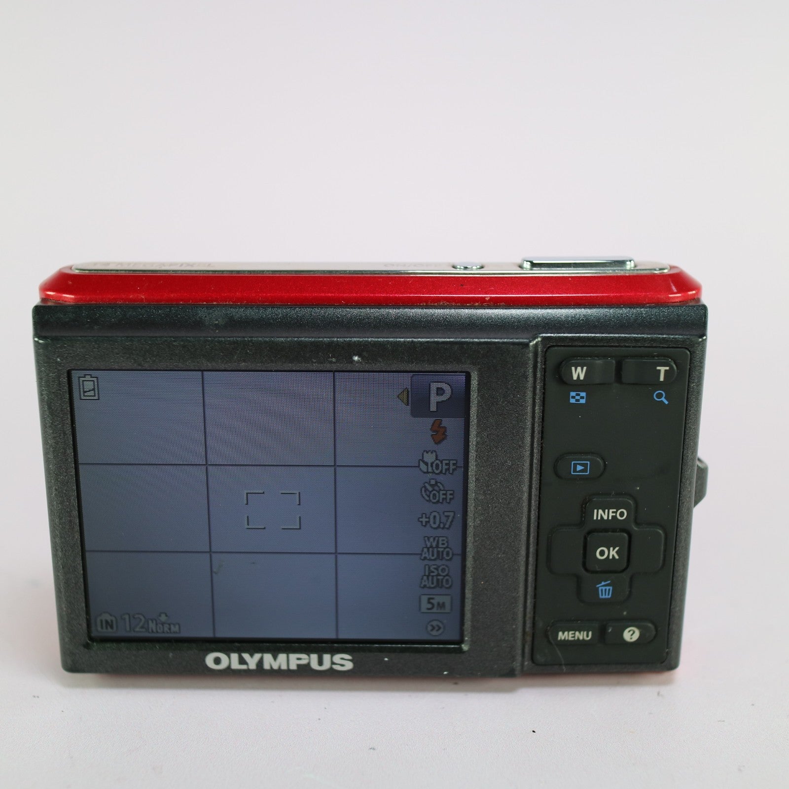 Olympus Digital Camera X-44 12.0MP Red Tested