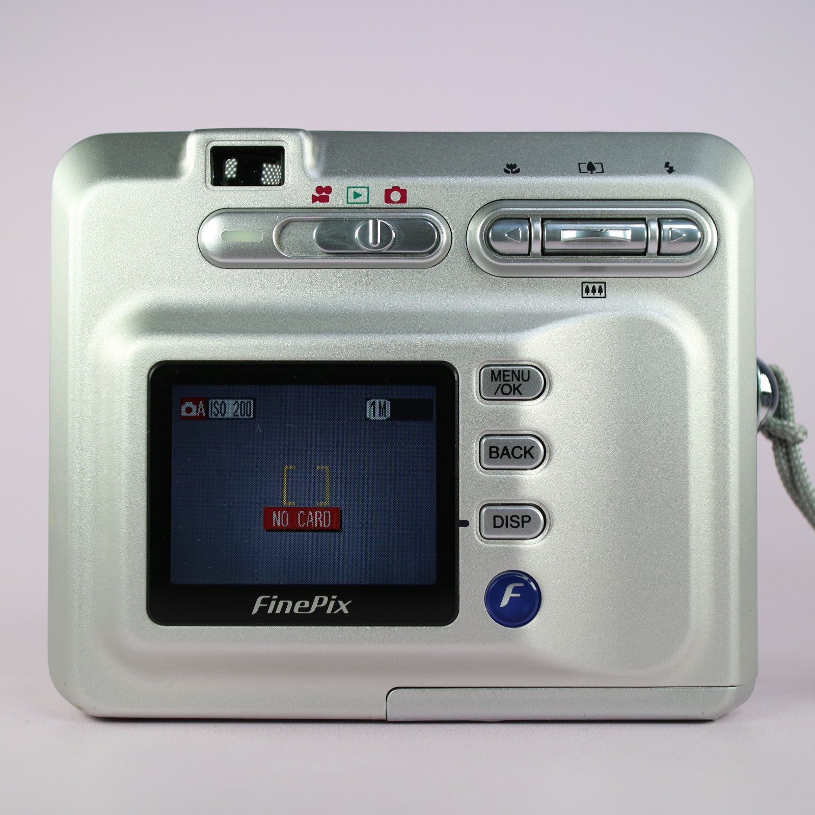 Fujifilm Digital Camera FinePix F410 3.1MP Silver Tested Full Set