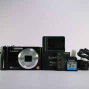 Panasonic Lumix DMC-ZX1 12.1MP Digital Camera Black Tested Full Working Set