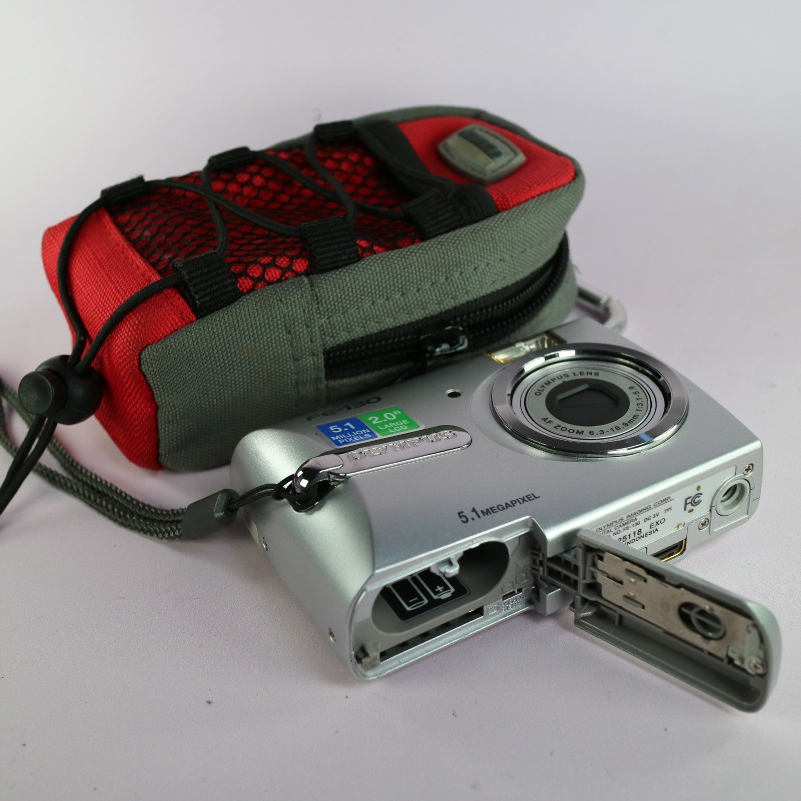Olympus FE-130 5.1MP Compact Digital Camera Silver Tested