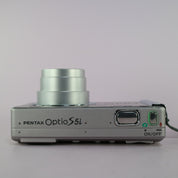 Pentax Digital Camera Optio S5i 5.0MP Silver Tested Full Working Set
