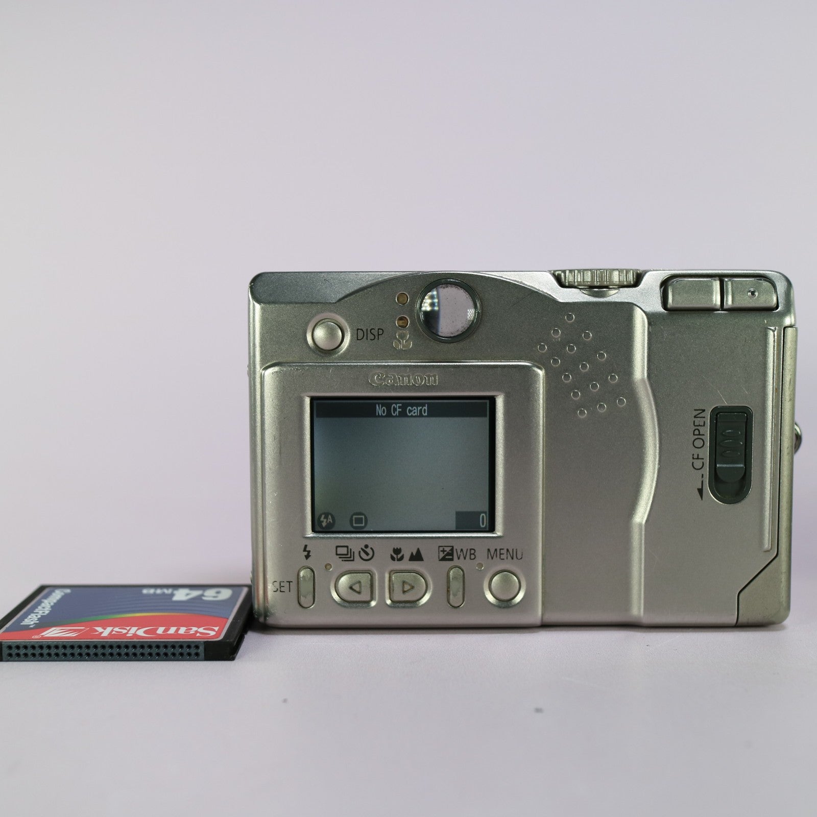 Canon Digital Camera IXUS 300 2.1MP Silver Tested Full Working Set