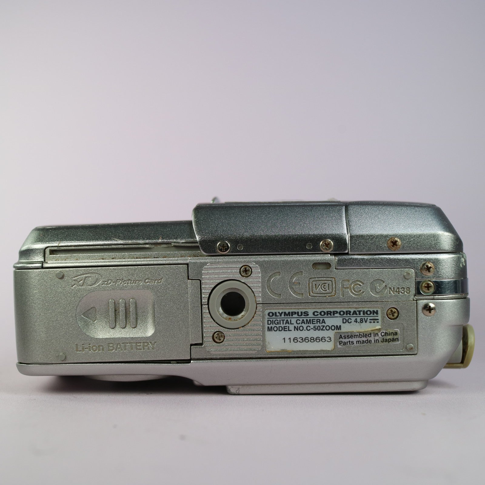Olympus Digital Camera Camedia C-50 Zoom 5.0MP Silver Tested