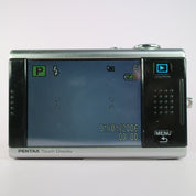 Pentax Optio T20 7.1MP Compact Touchscreen Digital Camera Silver Tested