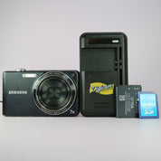 Samsung Digital Camera PL201 14.2MP Black Tested Full Working Set