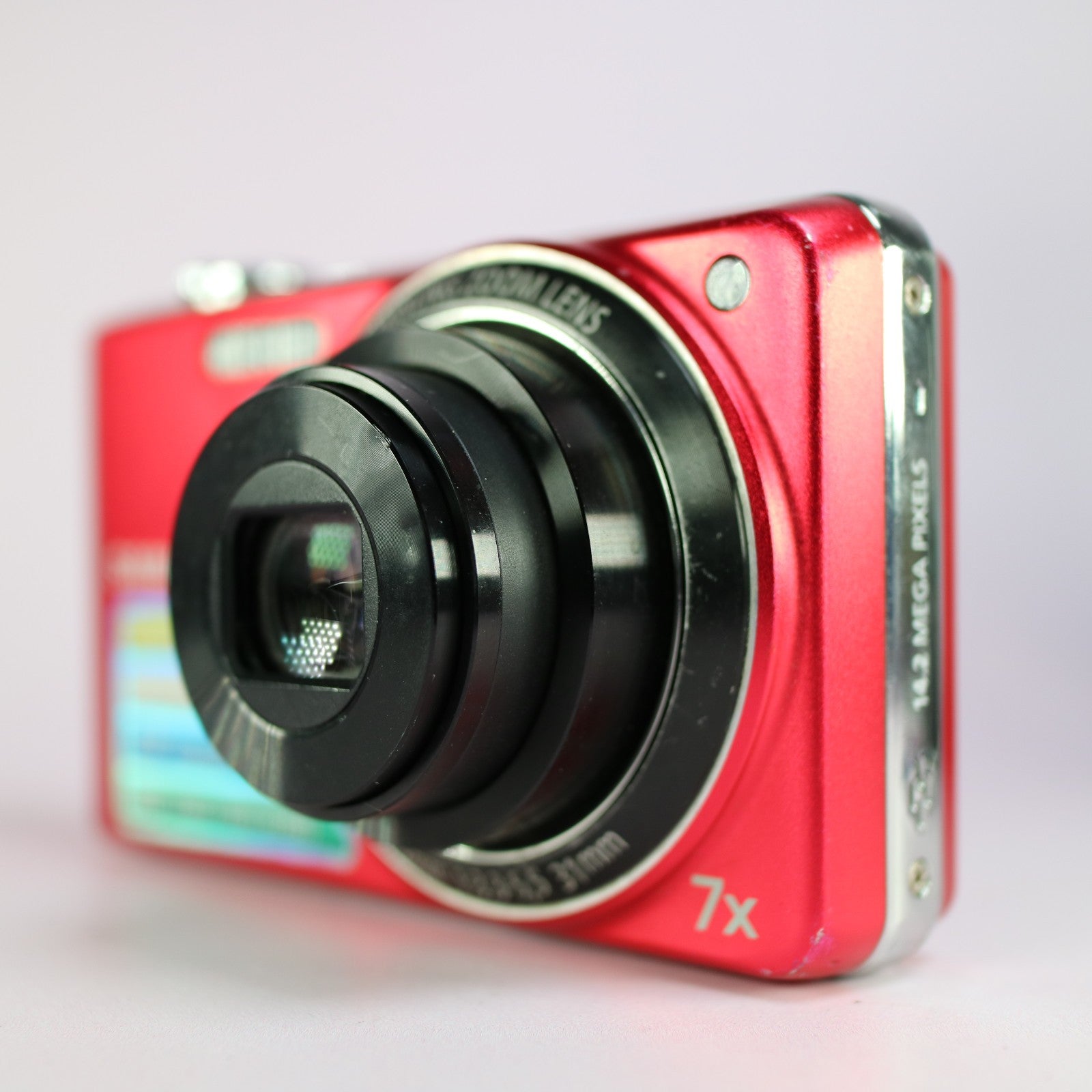 Samsung Digital Camera PL201 14.2MP Red Tested Full Working Set