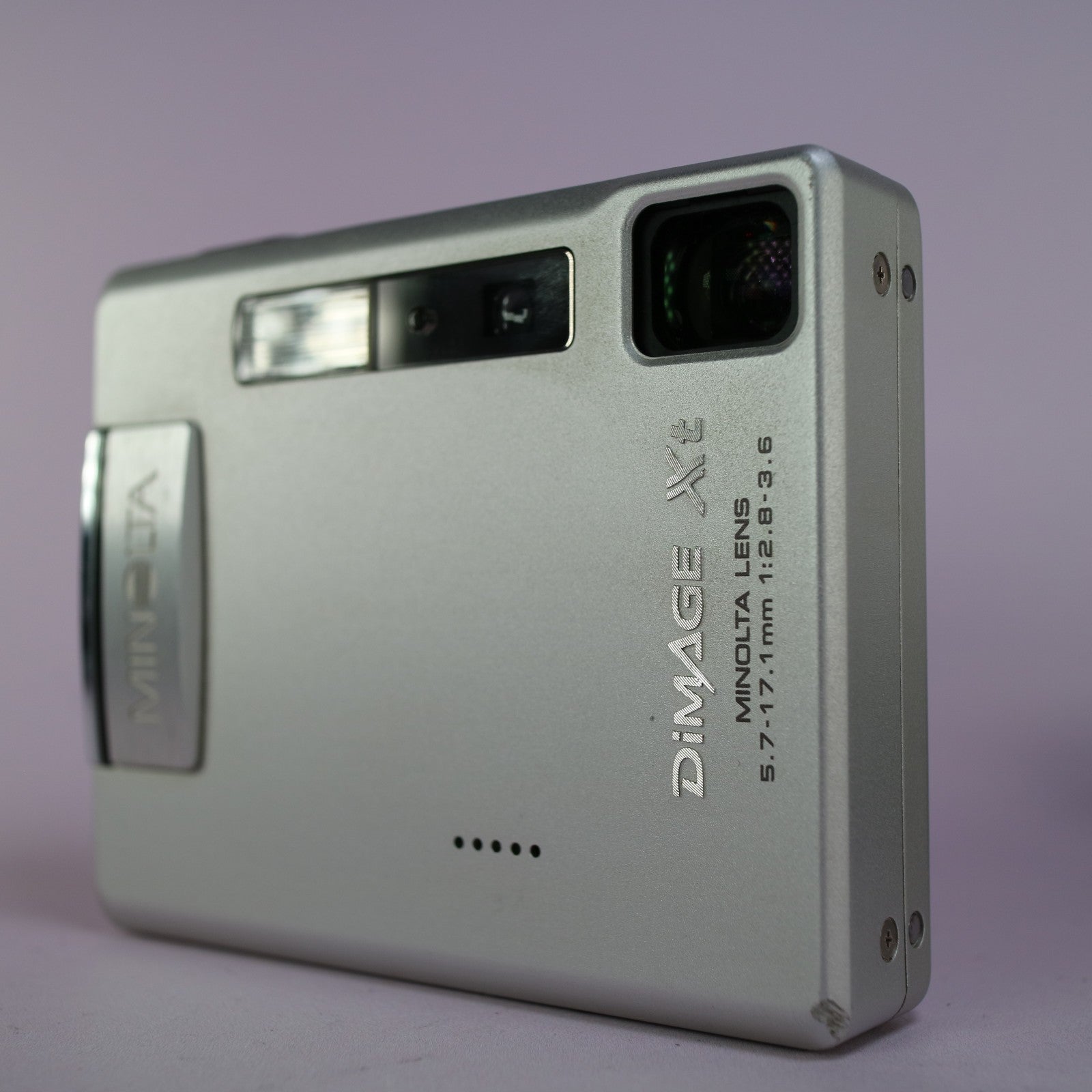 Minolta Dimage Xt 3.2MP Compact Digital Camera Silver Tested