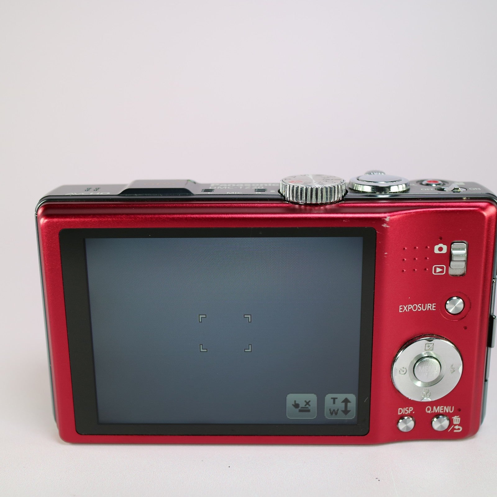 Panasonic Digital Camera Lumix DMC-TZ20 14.1MP Red Tested Full Working Set