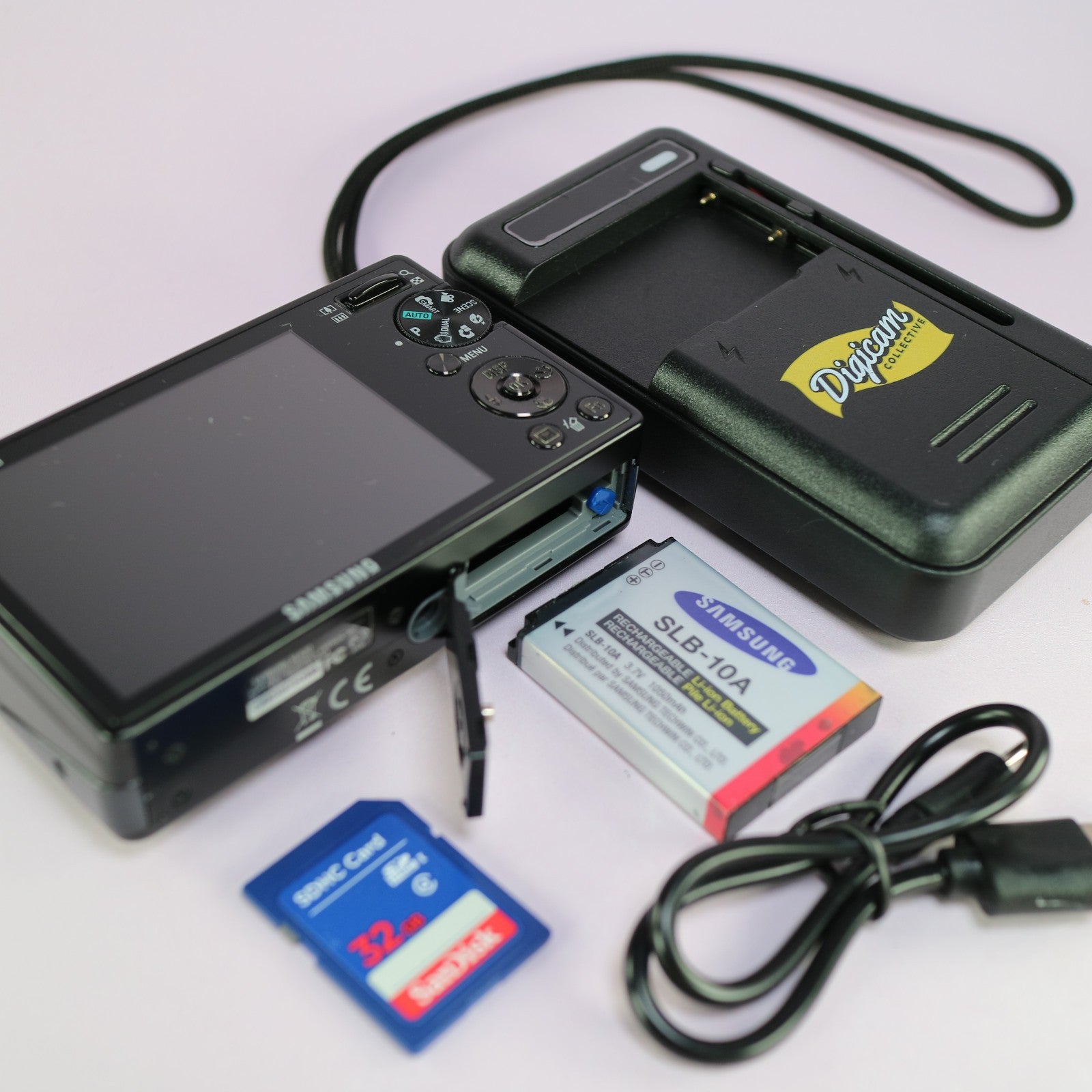 Samsung Digital Camera SL620 12.2MP Black Tested Full Working Set