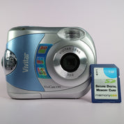 Vivitar Digital Camera Vivicam 3785 3.0MP Blue Silver Tested