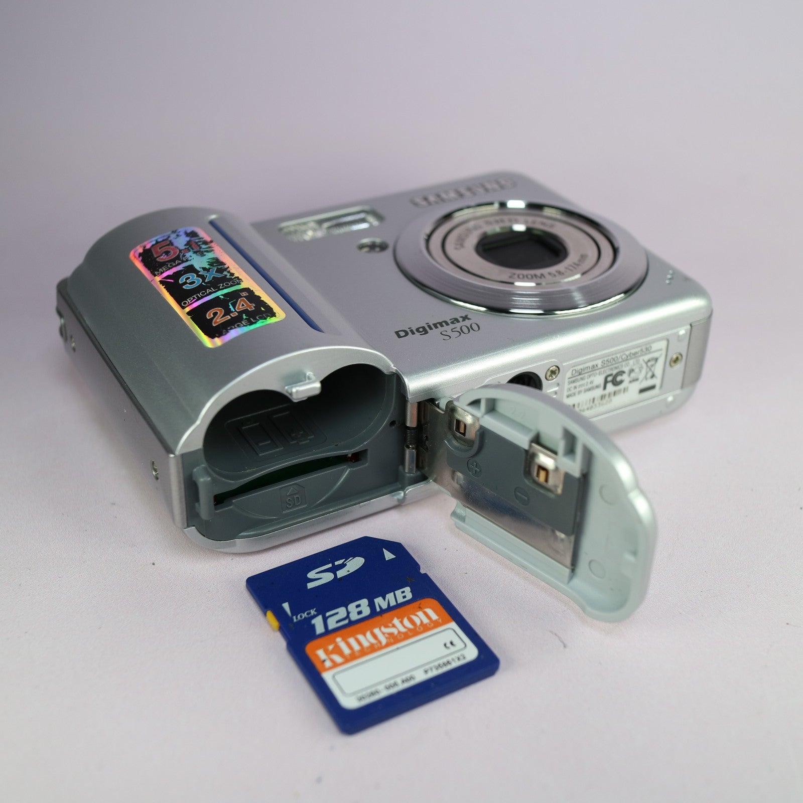 Samsung Digimax S500 5.1MP Compact Digital Camera Silver Tested