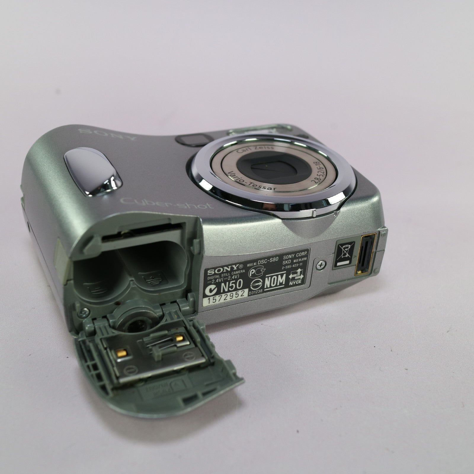 Sony Digital Camera Cybershot DSC-S80 4.1MP Silver Tested
