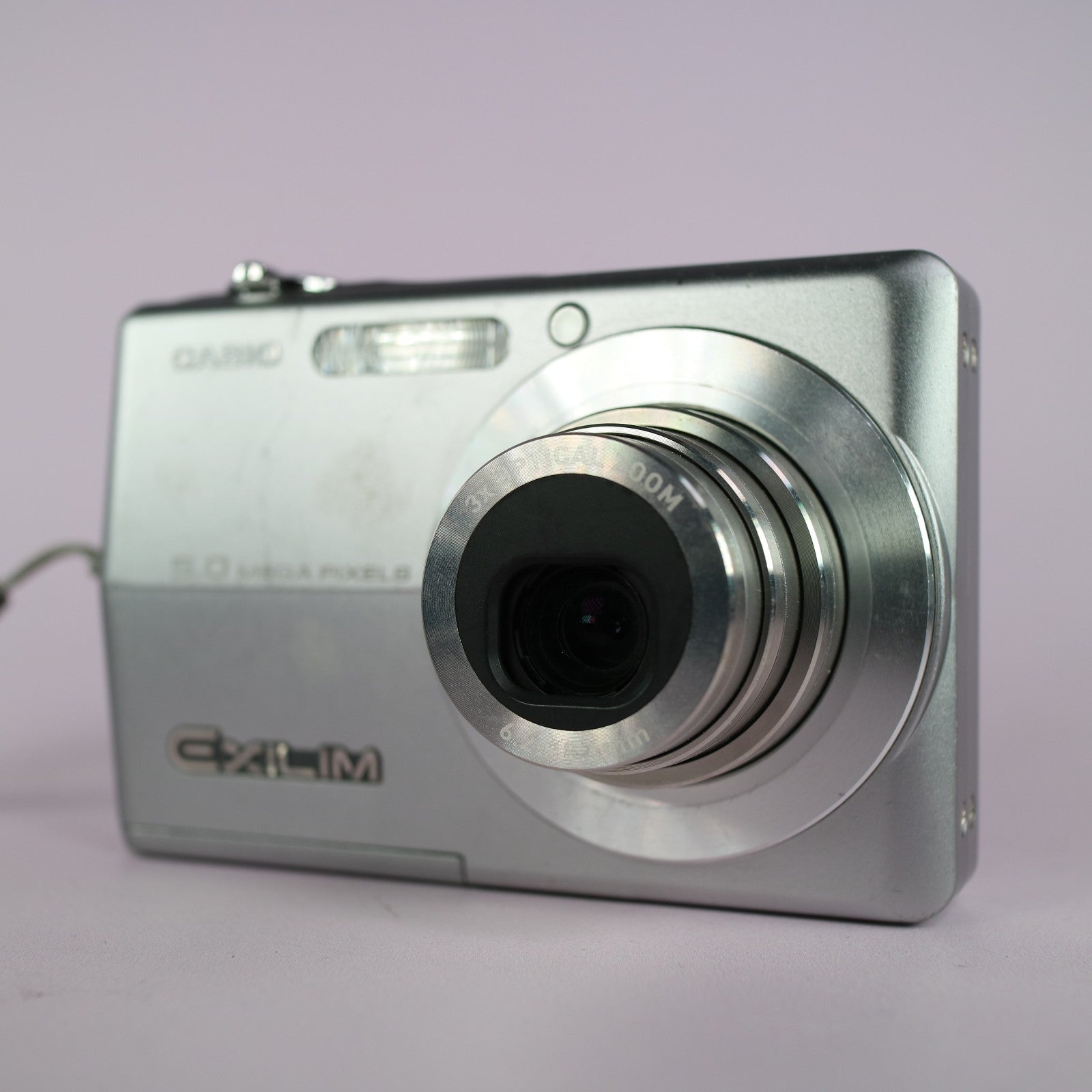 Casio Digital Camera Exilim EX-Z500 5.0MP Silver Tested Full Working Set