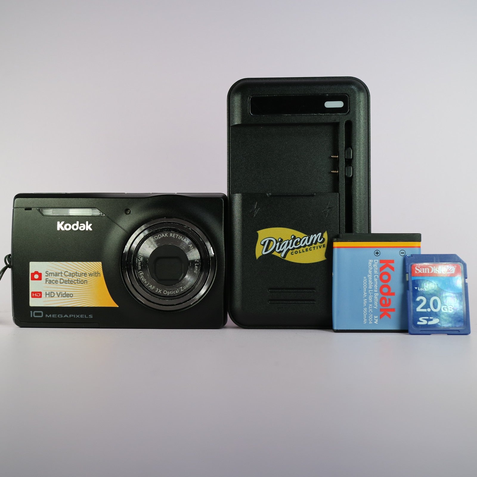 Kodak Digital Camera EasyShare M1033 10.1MP Black Tested Full Working Set