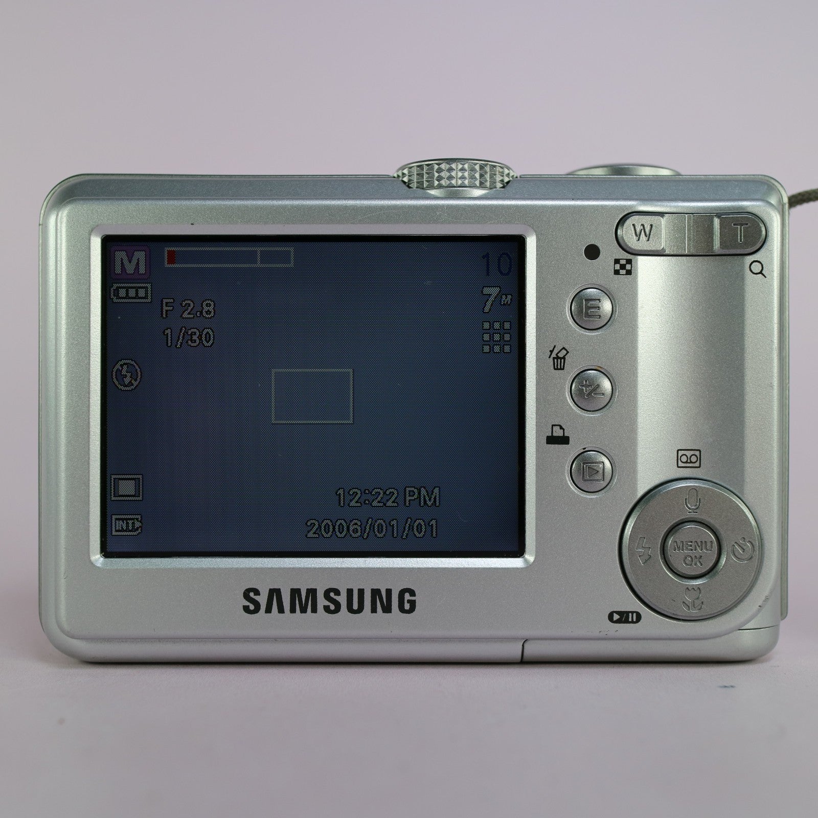 Samsung Digimax S700 7.2MP Compact Digital Camera Silver Tested