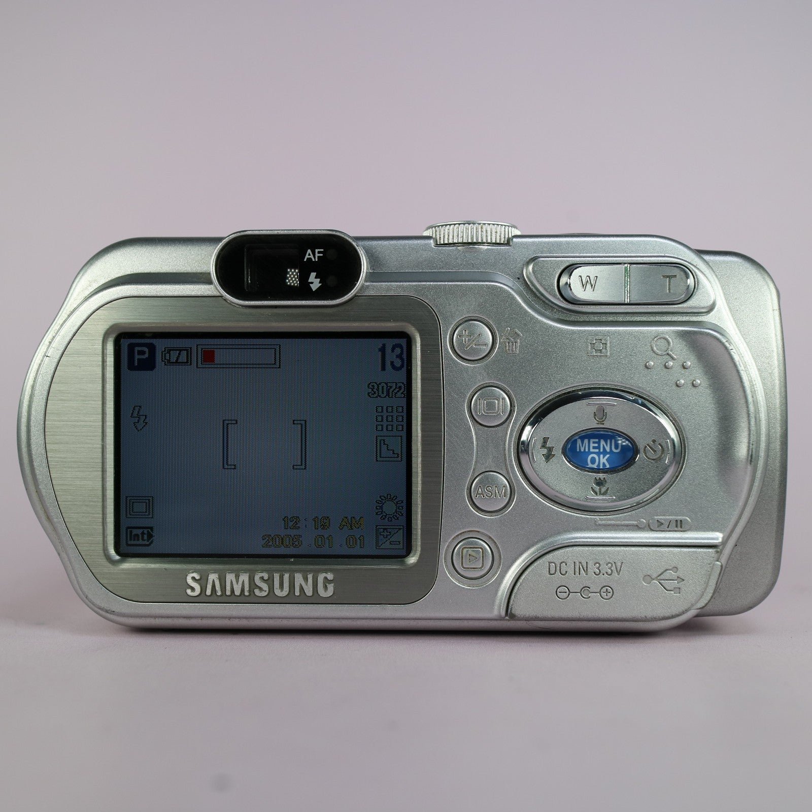 Samsung Digimax A7 7.0MP Compact Digital Camera Silver Tested