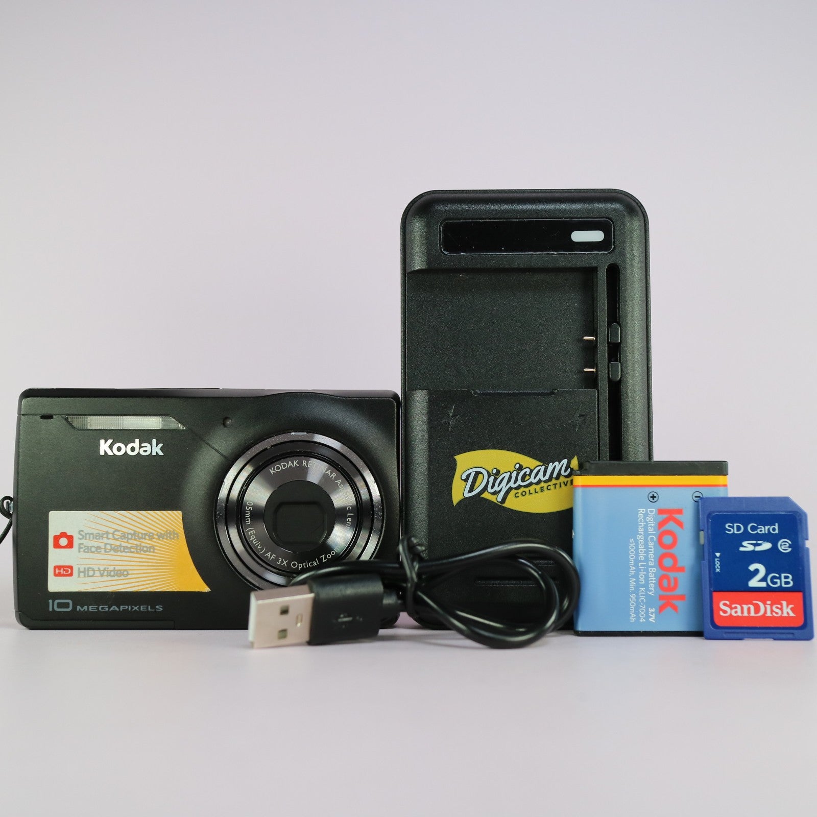 Kodak Digital Camera EasyShare M1033 10.1MP Black Tested Full Working Set