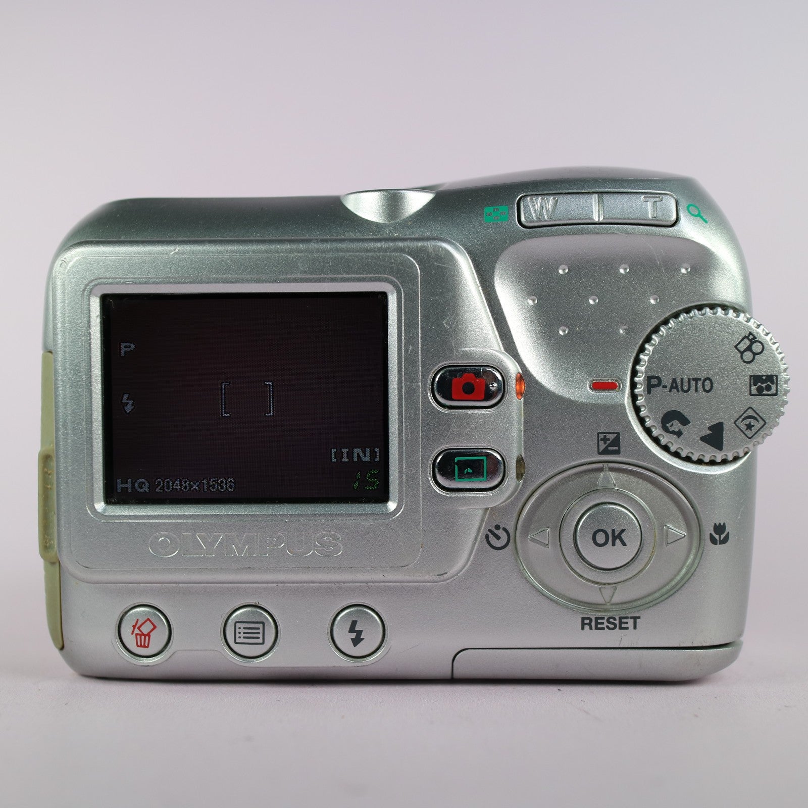 Olympus Digital Camera Camedia C-370 Zoom 3.2MP Silver Tested