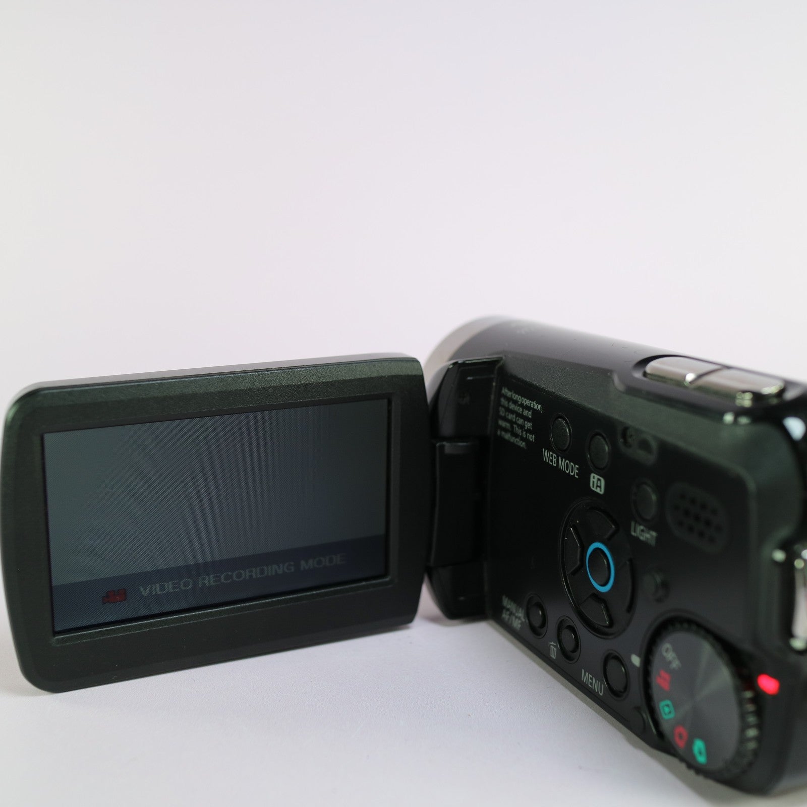 Panasonic SDR-S15 Handheld Digital Camcorder Black Tested Full Working Set