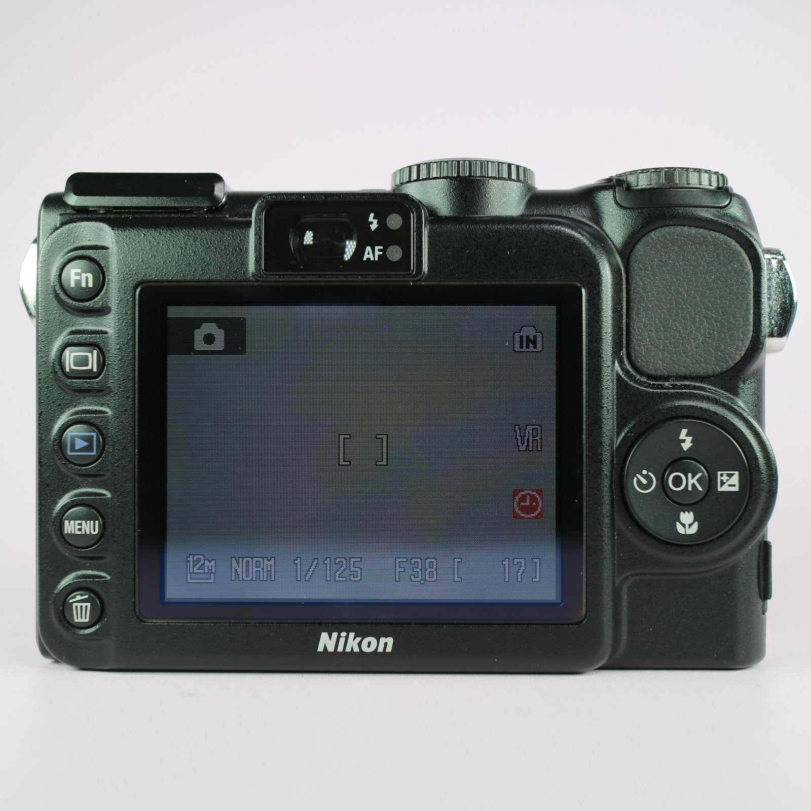 Nikon Digital Camera Coolpix P5100 12.1MP Black Tested Full Working Set