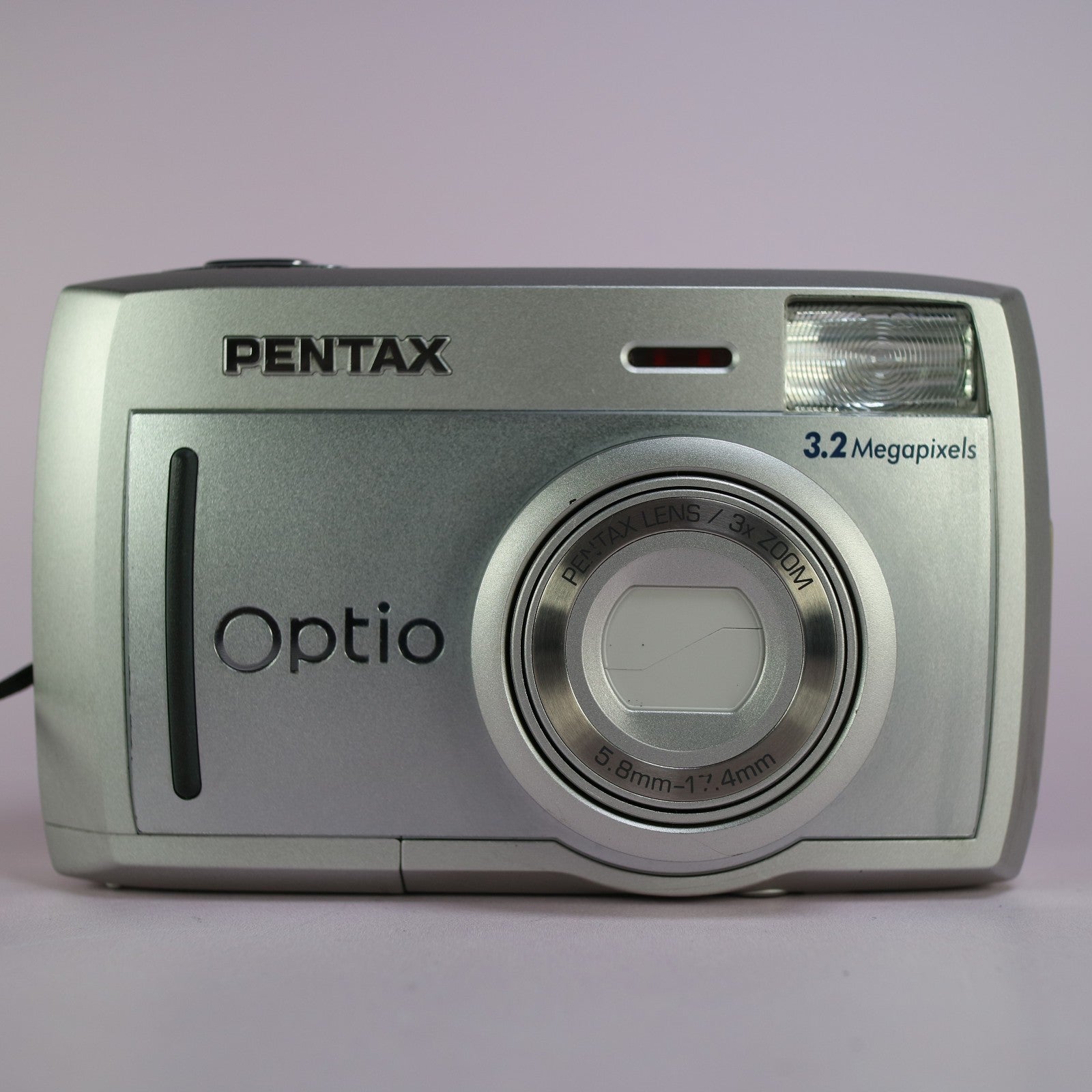 Pentax Digital Camera Optio 33L 3.2MP Silver Flip Screen Tested