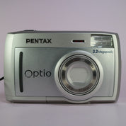 Pentax Digital Camera Optio 33L 3.2MP Silver Flip Screen Tested