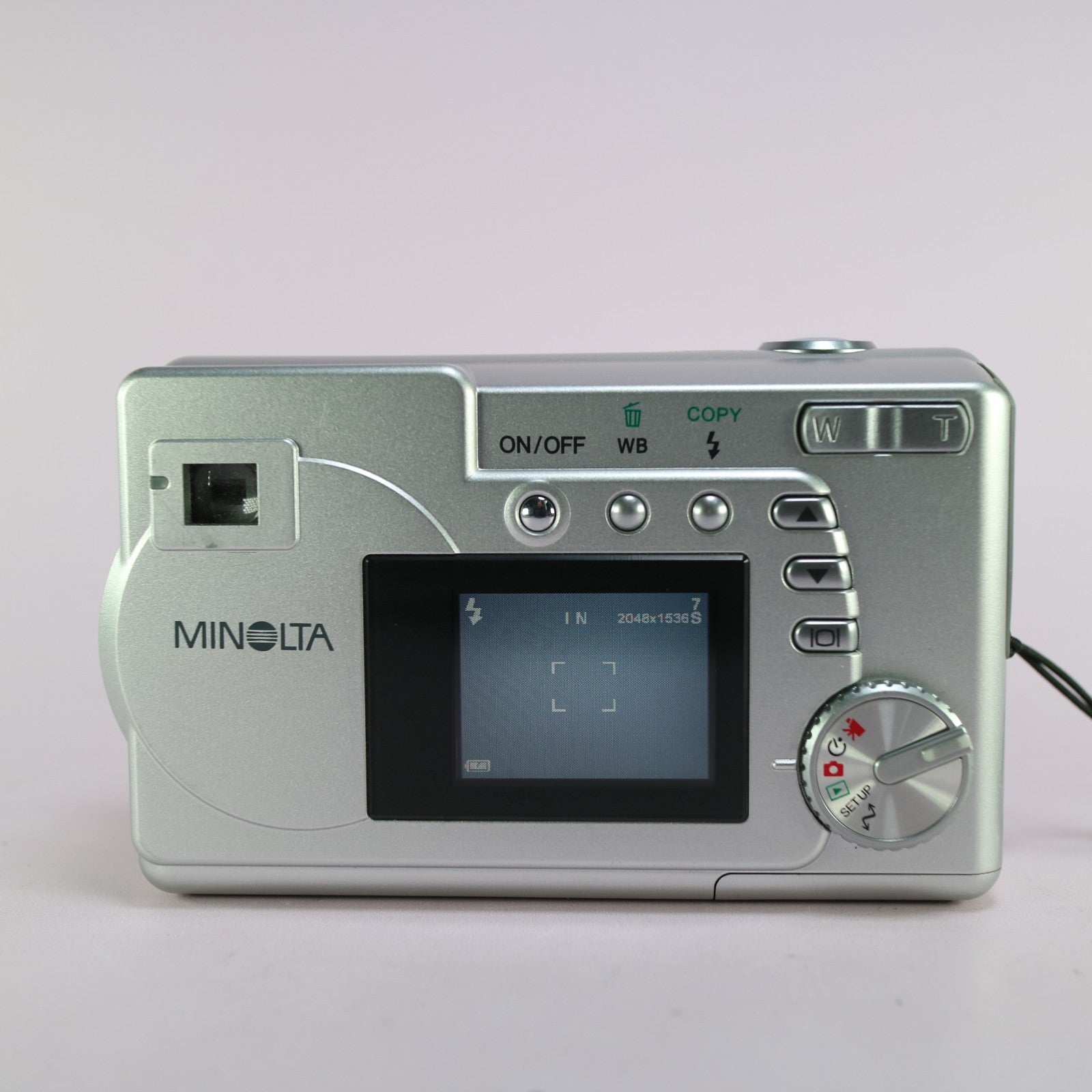 Minolta Dimage E223 2.0MP Compact Digital Camera Silver Tested
