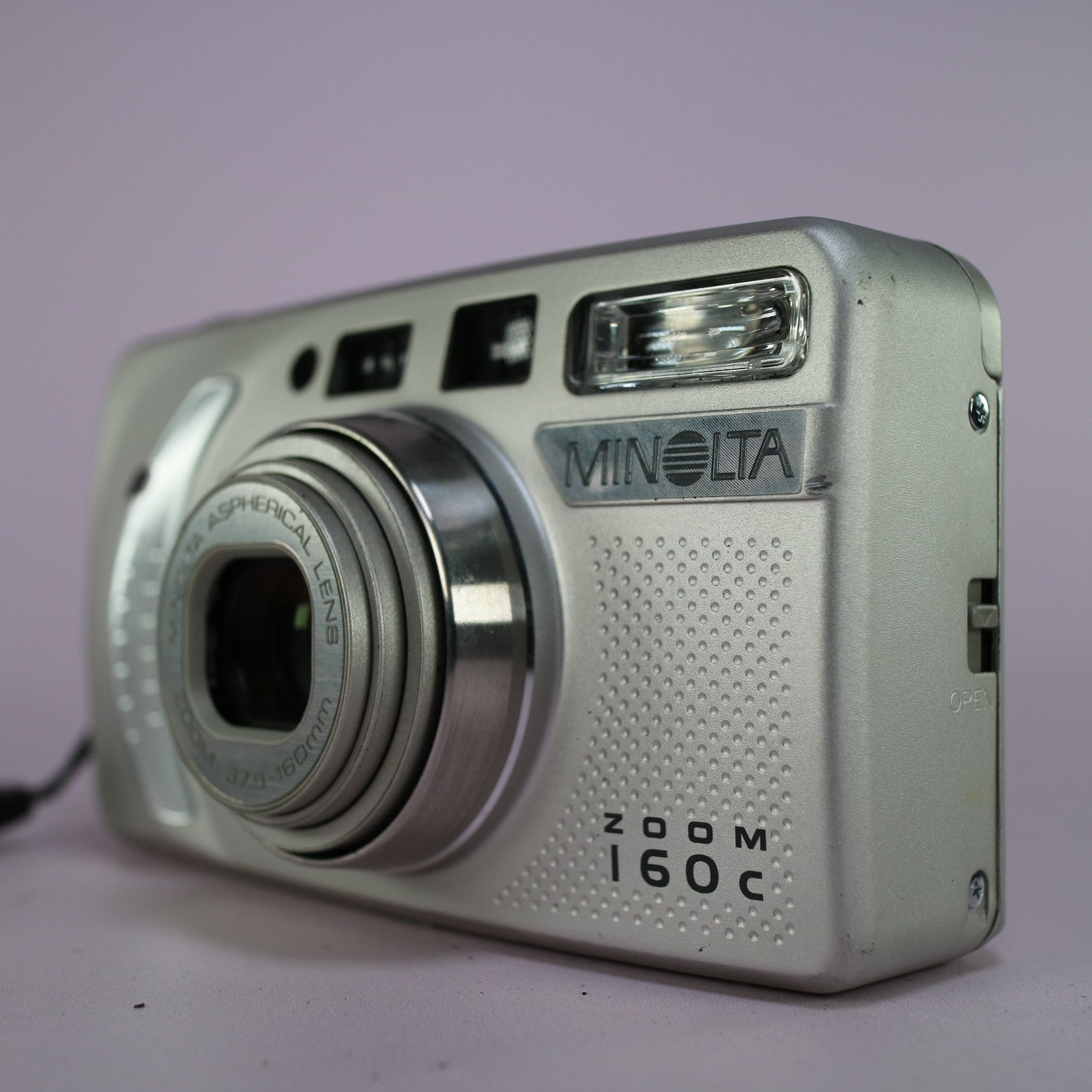Minolta Zoom 160c 35mm Film Point and Shoot Camera Silver Tested