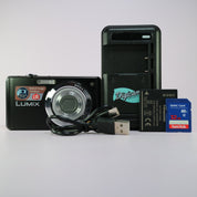 Panasonic Digital Camera Lumix DMC-FS6 8.1MP Black Tested Full Working Set