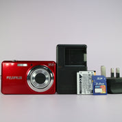 Fujifilm Digital Camera FinePix J32 12.2MP Red Tested Full Working Set