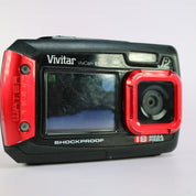 Vivitar Digital Camera Vivicam 090 18.0MP Underwater Selfie Screen Red Tested