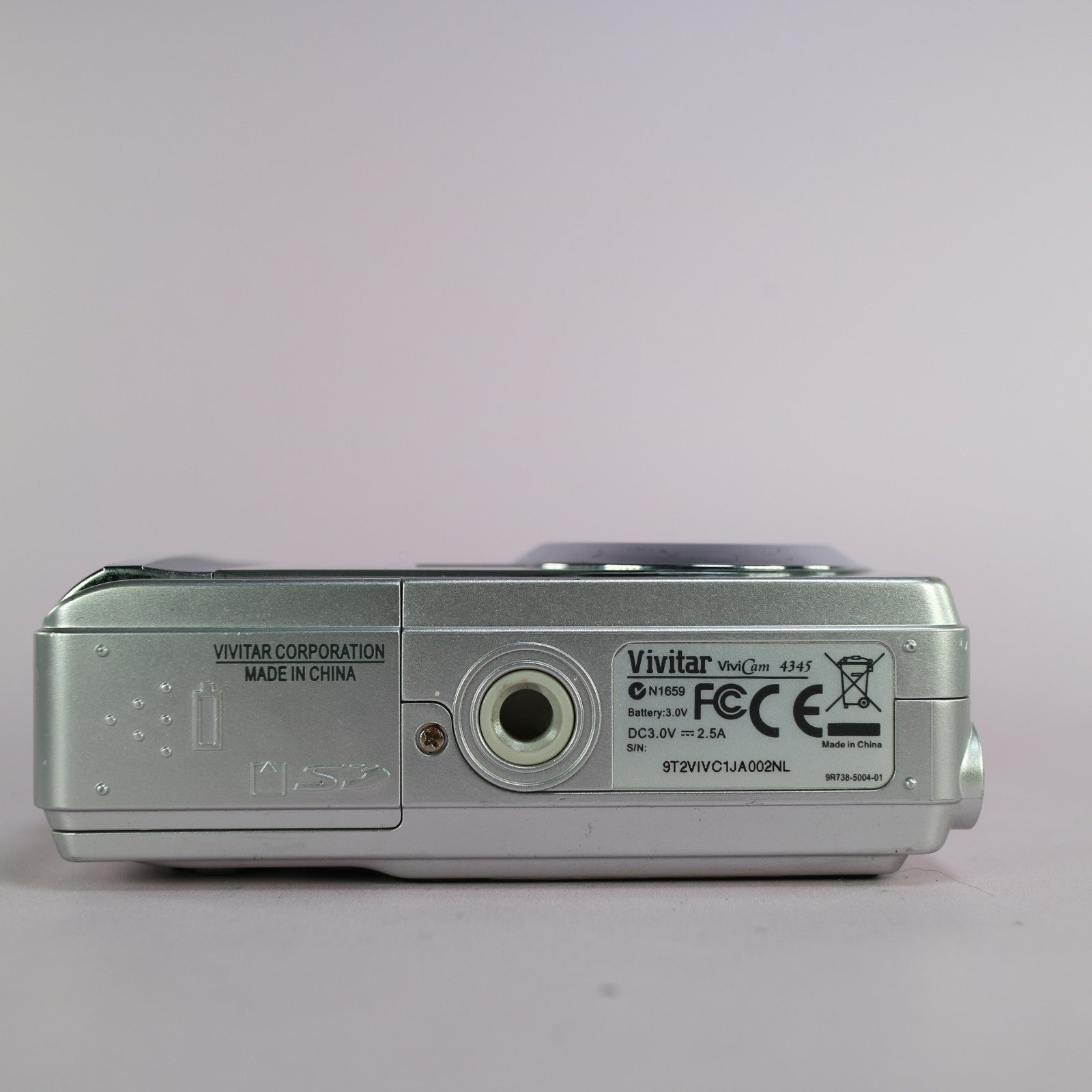 Vivitar Vivicam 4345 4.0MP Compact Digital Camera Silver Tested