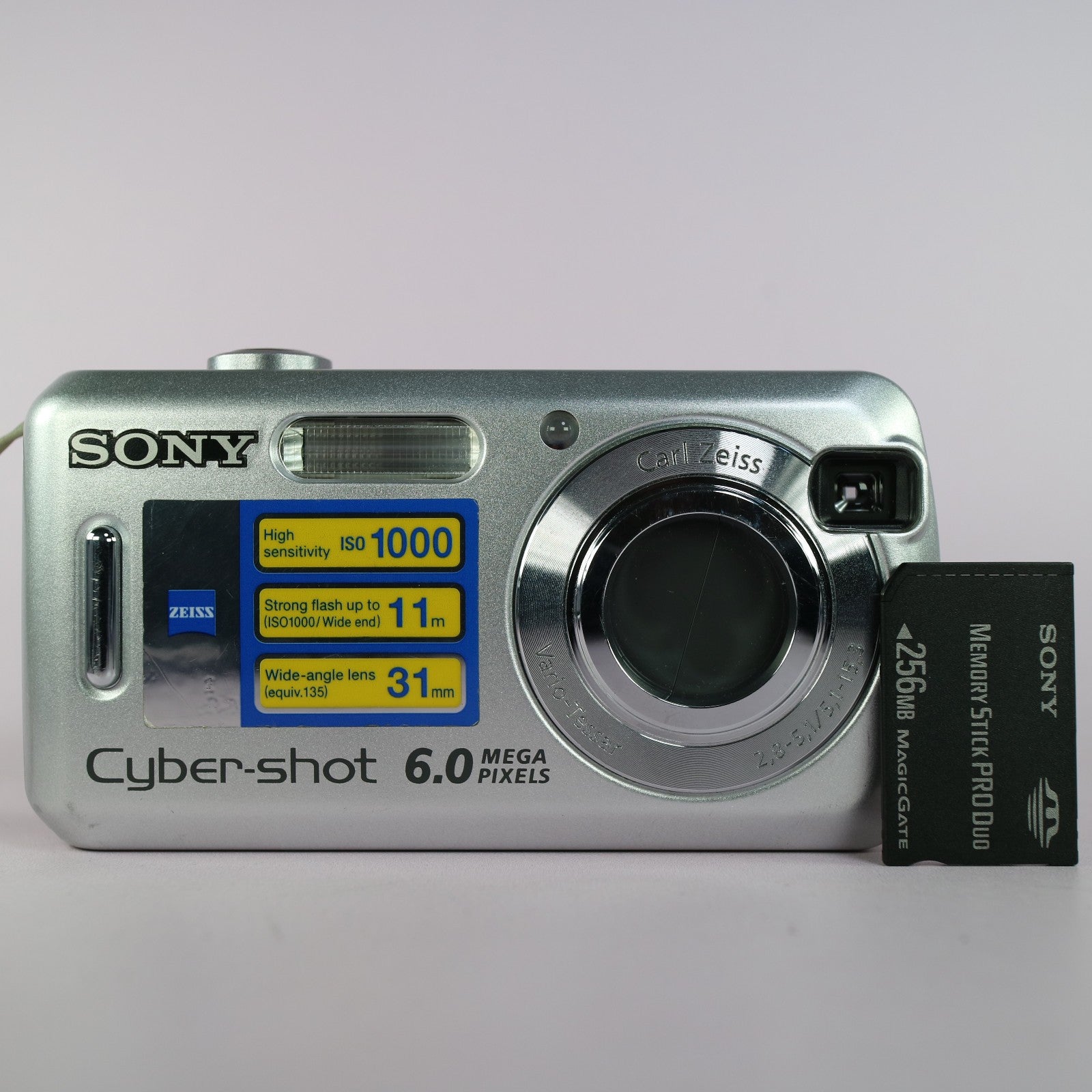 Sony Digital Camera Cybershot DSC-S600 6.0MP Silver Tested