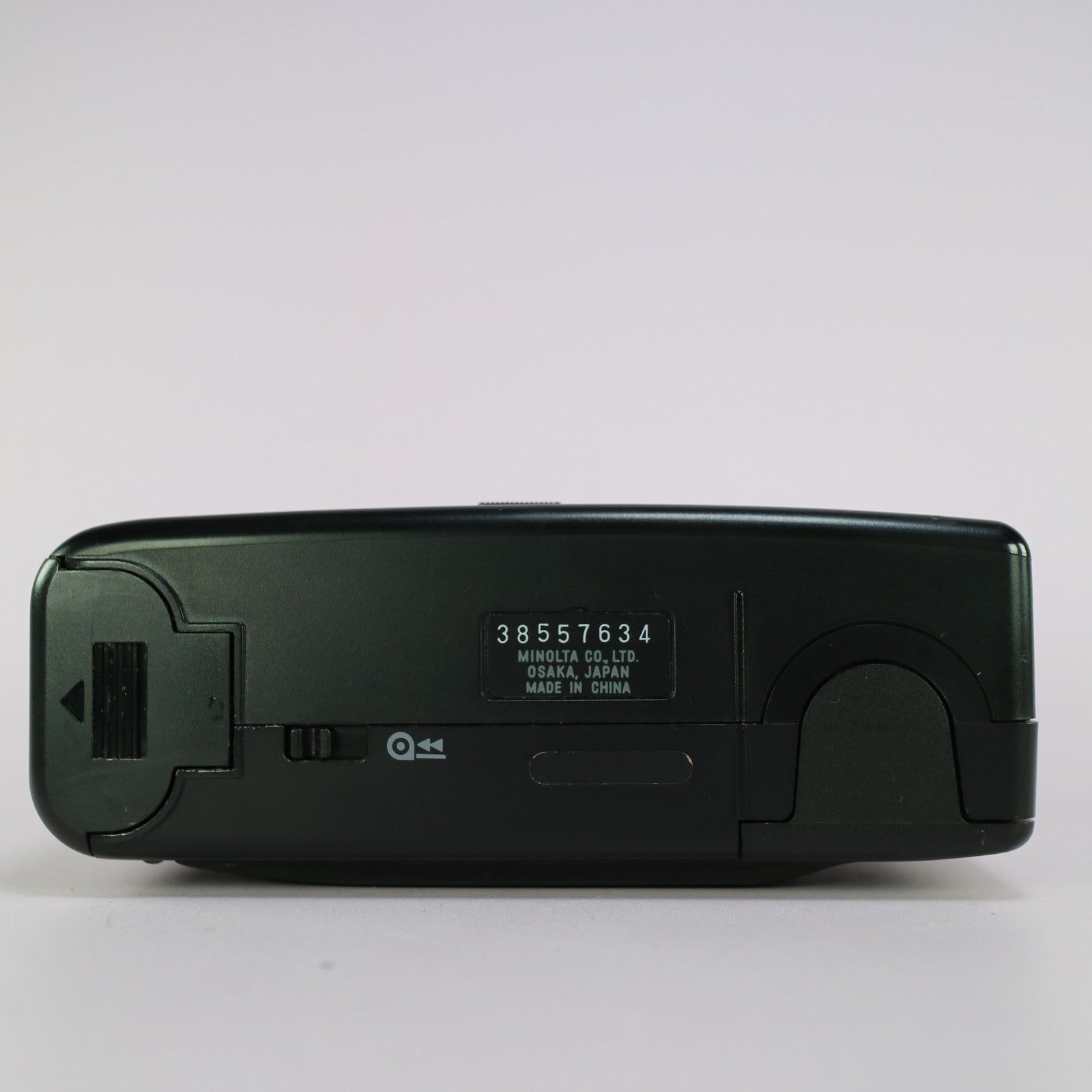 Minolta AF102 Date 35mm Film Point and Shoot Camera Black Tested