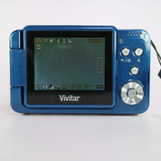 Vivitar Vivicam T028 5.1MP Flip Screen Compact Digital Camera Blue Tested