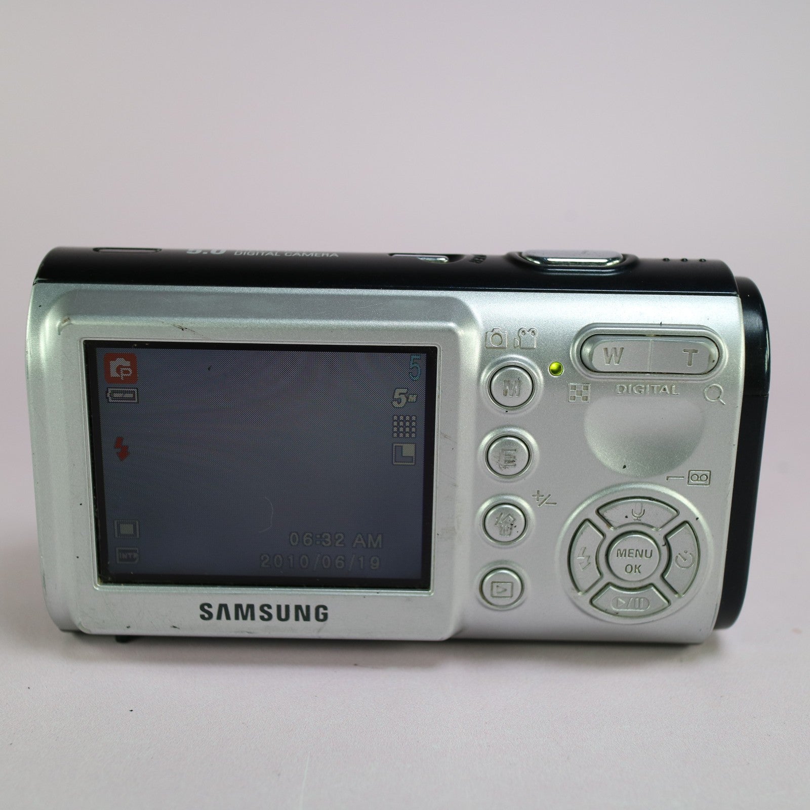 Samsung Digital Camera Digimax A503 5.0MP Silver Tested