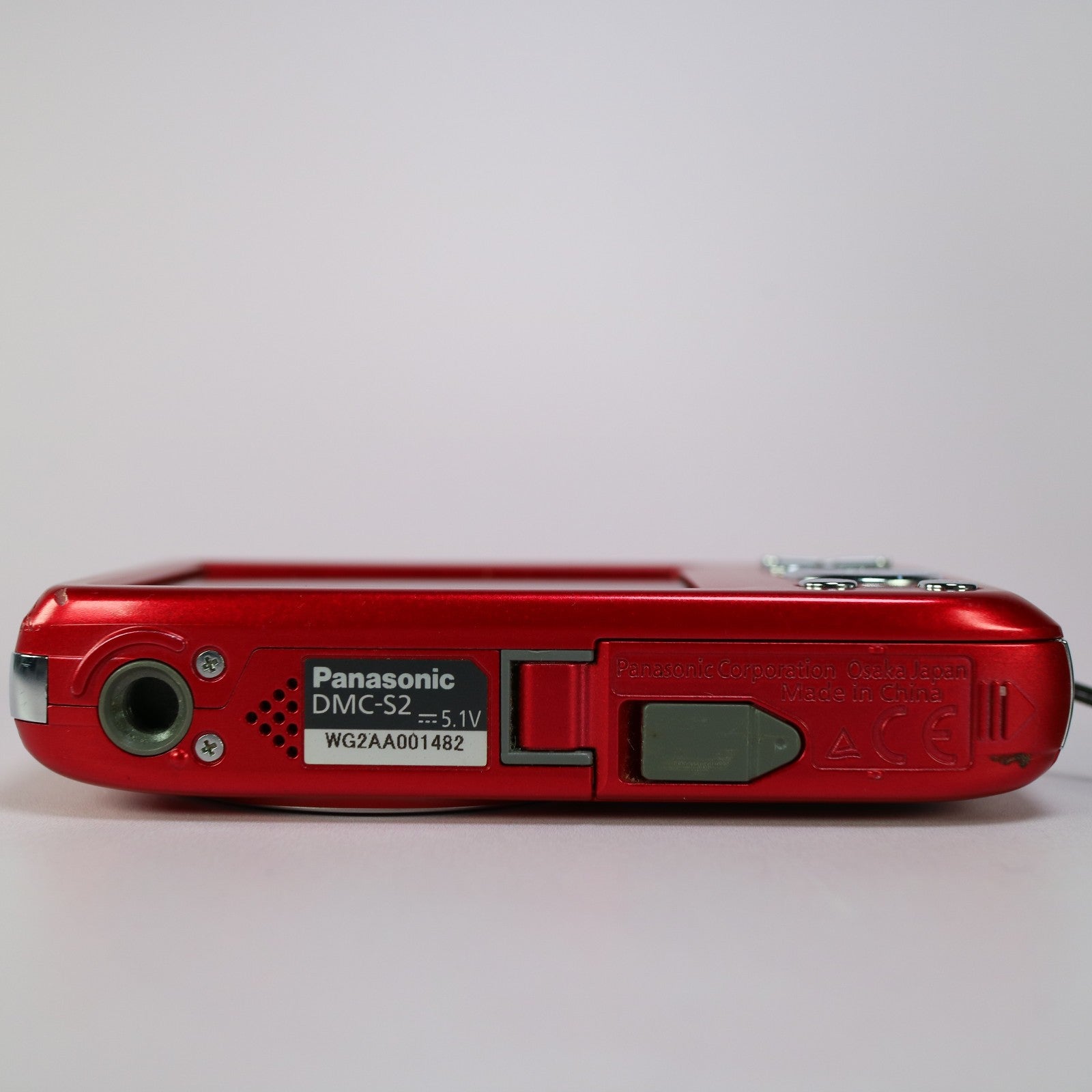 Panasonic Digital Camera Lumix DMC-S2 14.1MP Red Tested Full Working Set