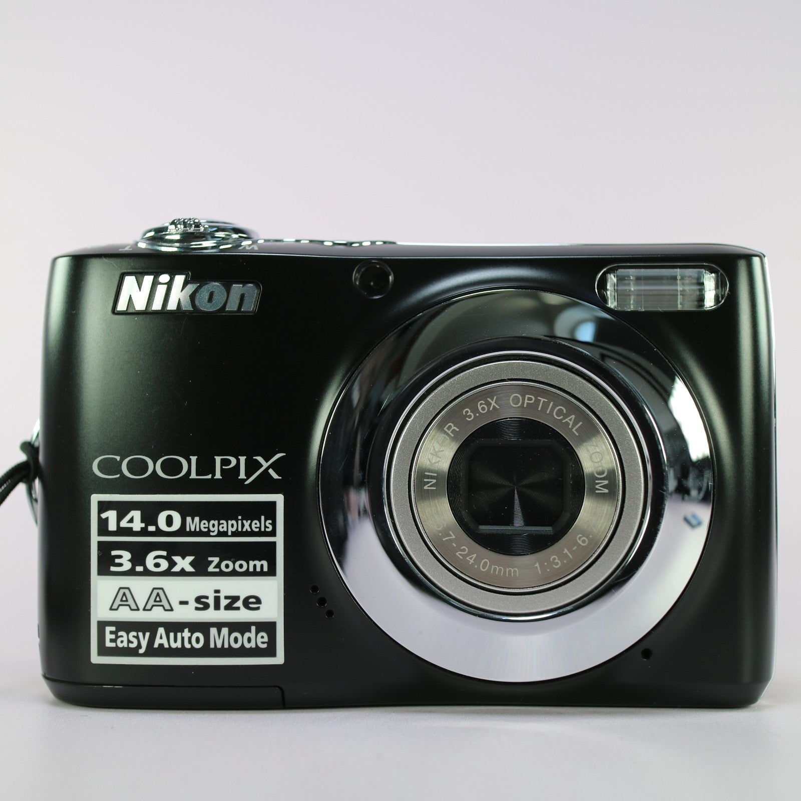 Nikon Digital Camera Coolpix L24 14.0MP Black Tested