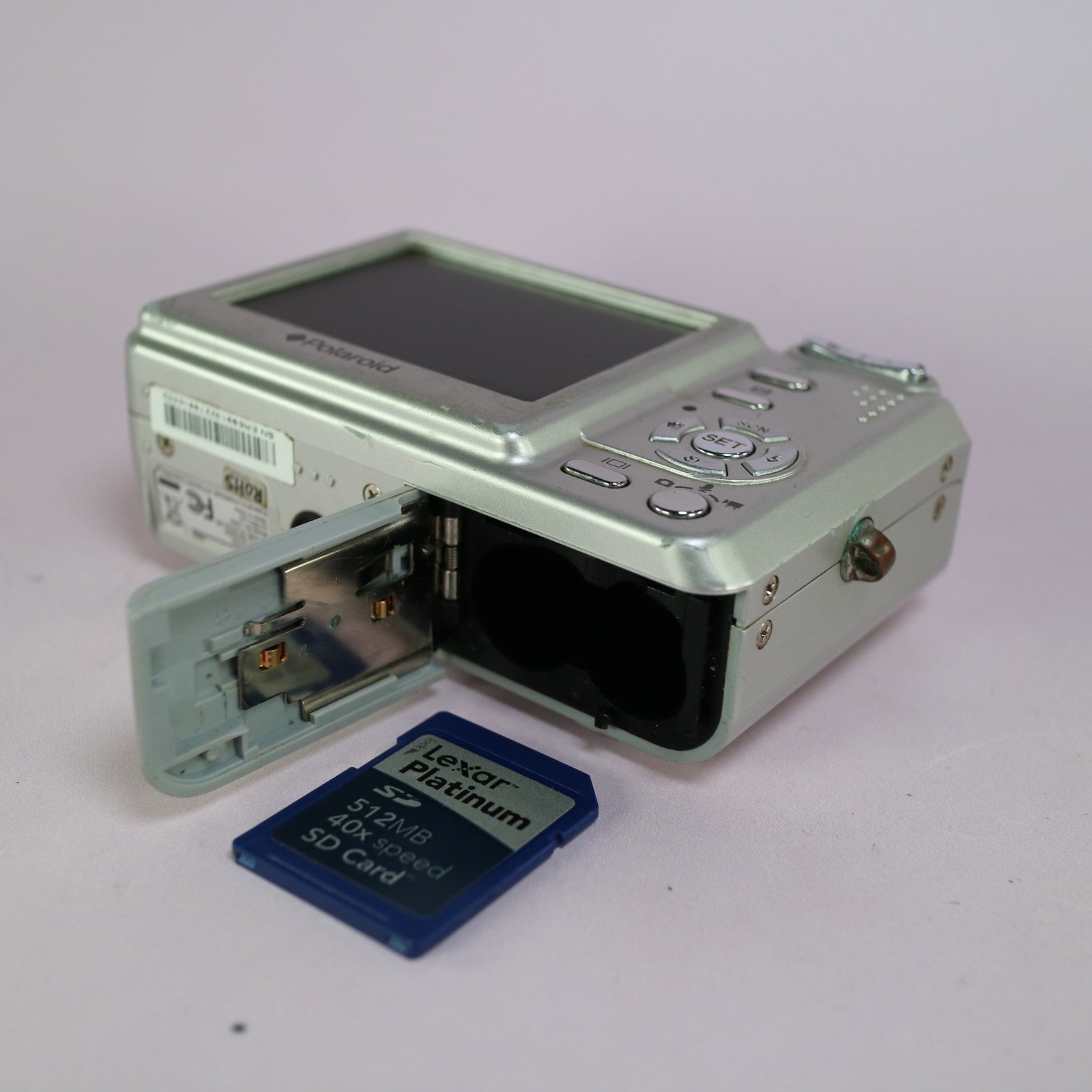 Polaroid Digital Camera i1032 10.0MP Silver Tested